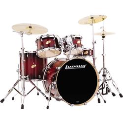 Ludwig Accent 5 Piece Drum Set Wine