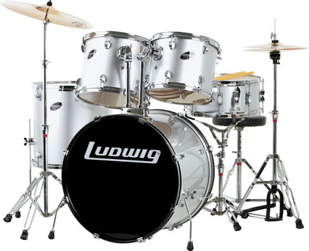 Ludwig Accent Combo Drum Set Silver
