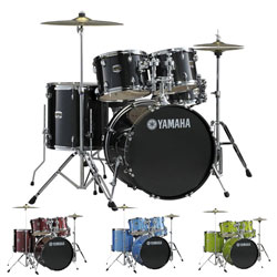 Yamaha GigMaker 5 Piece Drum Set Black