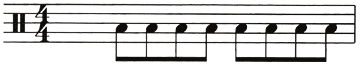 8 eighth notes